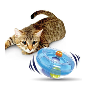 NERF CAT 7IN PS WOBBLE BOWL WITH LED BALL AND BELL BALL