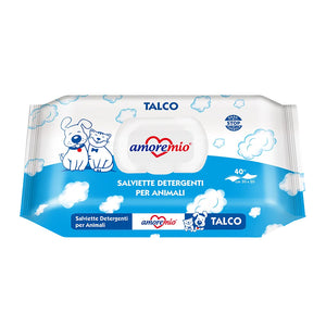 AMORE MIO WIPES DE 40 PIEZAS TALCO