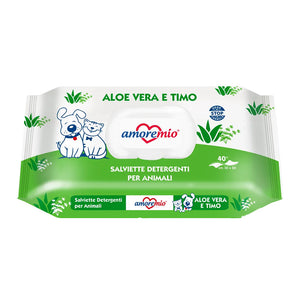 AMORE MIO WIPES DE 40 PIEZAS ALOE VERA Y TOMILLO