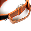 JULIUS-K9 COLOR & GRAY SERIES -K9 COLLAR WITH CLOSABLE HANDLE - ORANGE-GREY WIDTH: 1,6" / 40 MM CIRCUM: 14,9