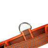 JULIUS-K9 COLOR & GRAY SERIES -K9 COLLAR WITH CLOSABLE HANDLE - ORANGE-GREY WIDTH: 1,6" / 40 MM CIRCUM: 14,9