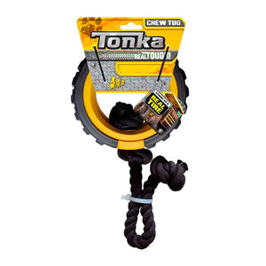 TONKA MEGA TREAD W/INSERT ROPE TUG - YELLOW/BLACK