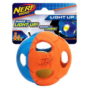 NERF 3.5IN RUBBER BASH LED BAT - BLUE/ORANGE