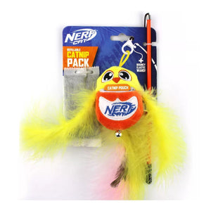 NERF CAT 3.5IN PLUSH BIRD WITH BET AND WAND -YELLOW/ORANGE