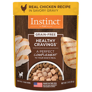 INSTINCT HEALTHY CRAVINGS CHICKEN POUCH 3 OZ FOR DOG